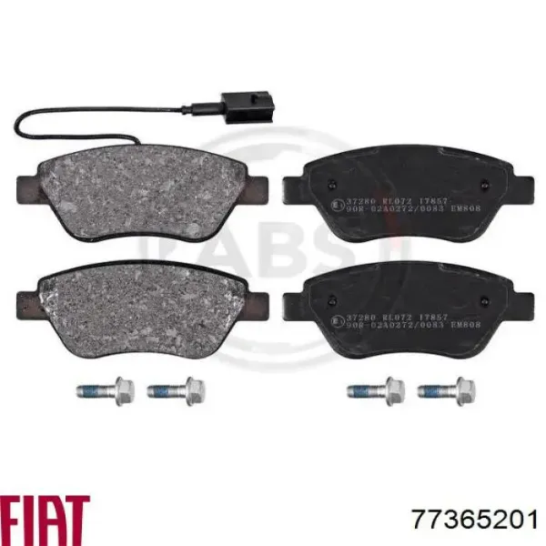 Передні тормозні колодки 77365201 Fiat/Alfa/Lancia