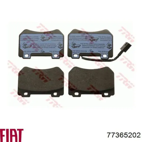 Передні тормозні колодки 77365202 Fiat/Alfa/Lancia
