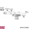 Глушник, центральна частина Citroen Jumpy BS, BT, BY, BZ
