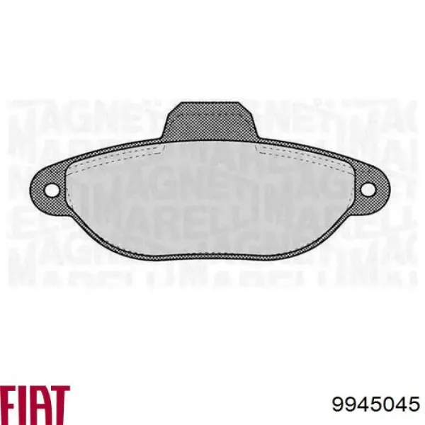Передні тормозні колодки 9945045 Fiat/Alfa/Lancia