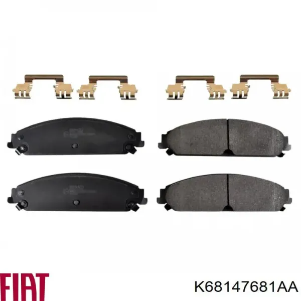 Передні тормозні колодки K68147681AA Fiat/Alfa/Lancia