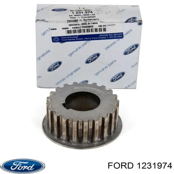 Зірка-шестерня приводу коленвалу двигуна 1231974 Ford