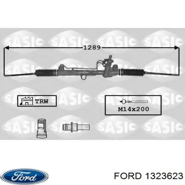 Купити 1323623 Ford Рульова рейка