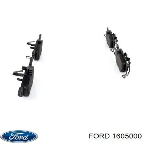 Передні тормозні колодки 1605000 Ford