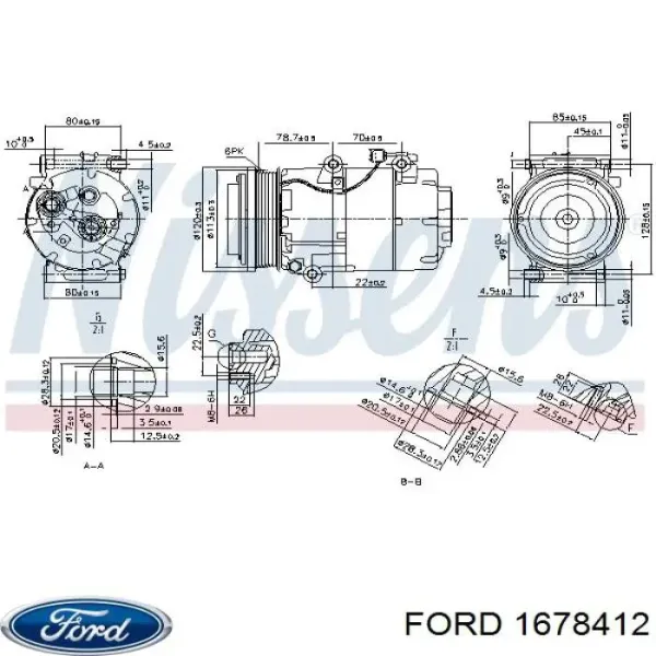 Купити 1678412 Ford Компресор кліматичної установки