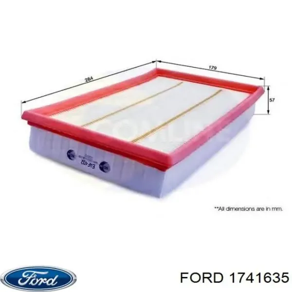 Повітряний фільтр 1741635 Ford
