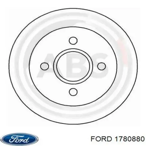 Диск гальмівний задній Ford 1780880