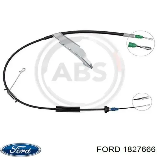 Трос ручного гальма задній, лівий 2682676 Ford
