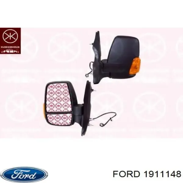 Ліве бокове дзеркало 1911148 Ford
