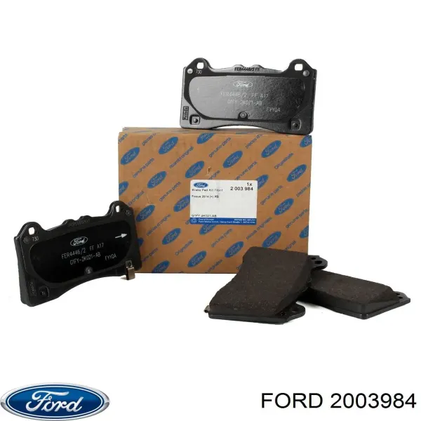 Передні тормозні колодки 2003984 Ford