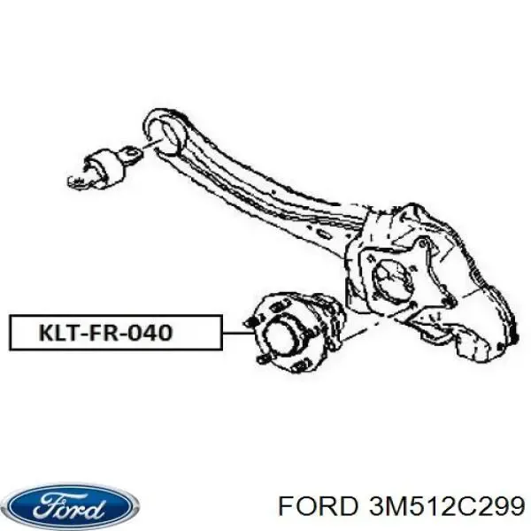 Маточина заднього колеса Ford 3M512C299