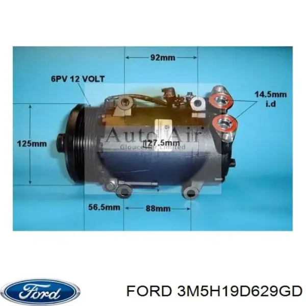 Компресор системи кондиціювання Ford 3M5H19D629GD ціна, від