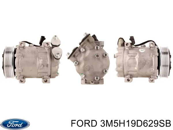 Компресор кондиціонера 3M5H19D629SB Ford