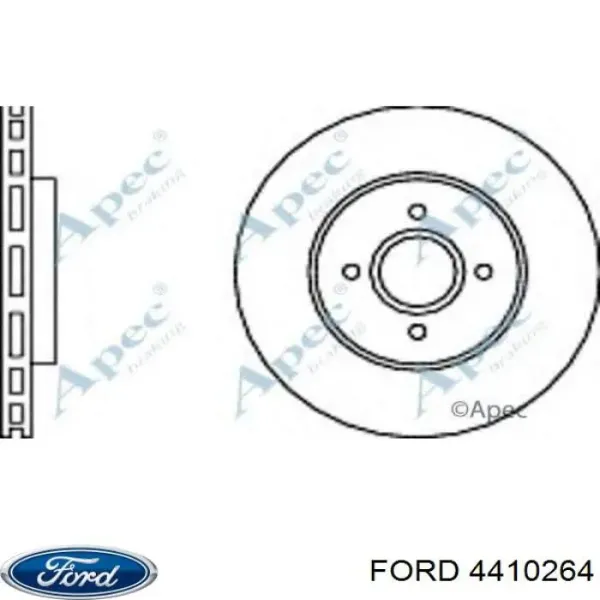 Диск гальмівний передній Ford 4410264