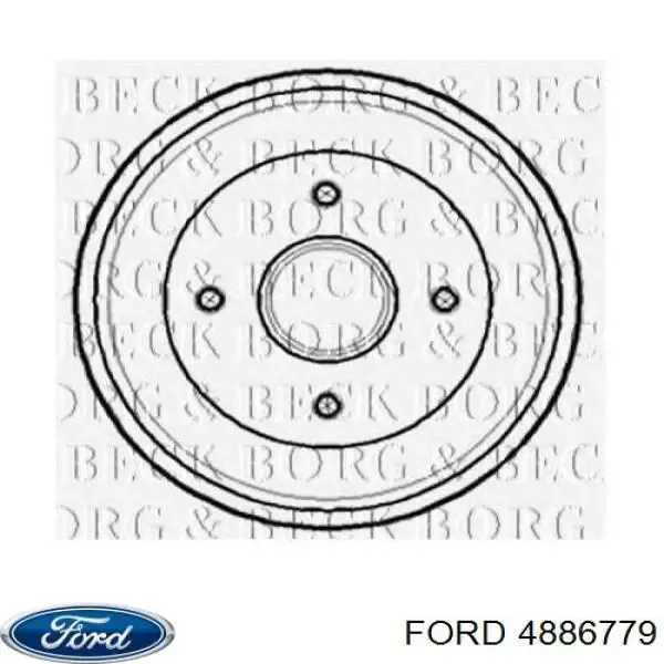 Купити 4886779 Ford Барабан гальмівний задній