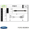 Піввісь права Ford Fiesta GFJ