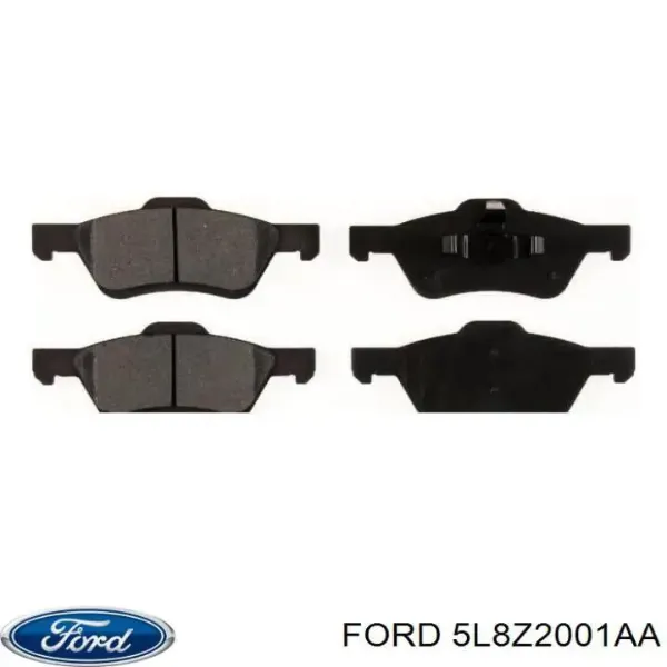 Передні тормозні колодки 5L8Z2001AA Ford