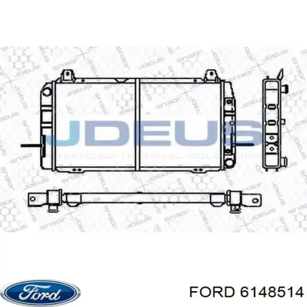 Радіатор 6148514 Ford