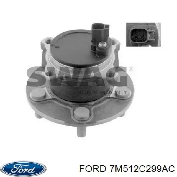 Маточина заднього колеса Ford 7M512C299AC