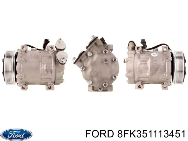 Компресор кондиціонера 8FK351113451 Ford