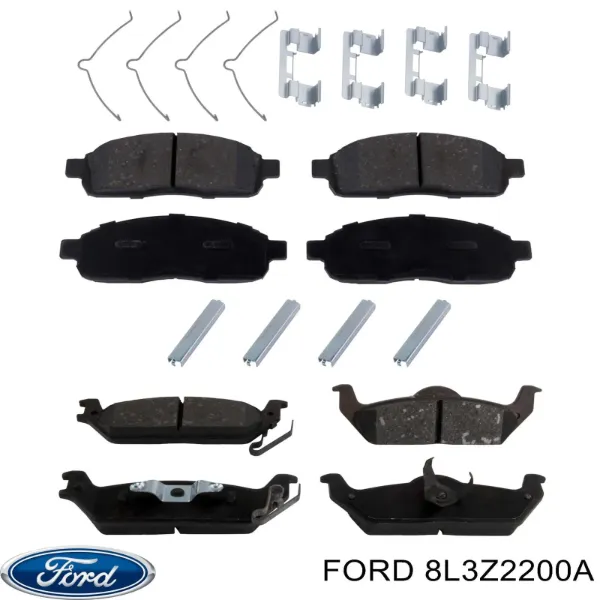 Задні гальмівні колодки 8L3Z2200A Ford