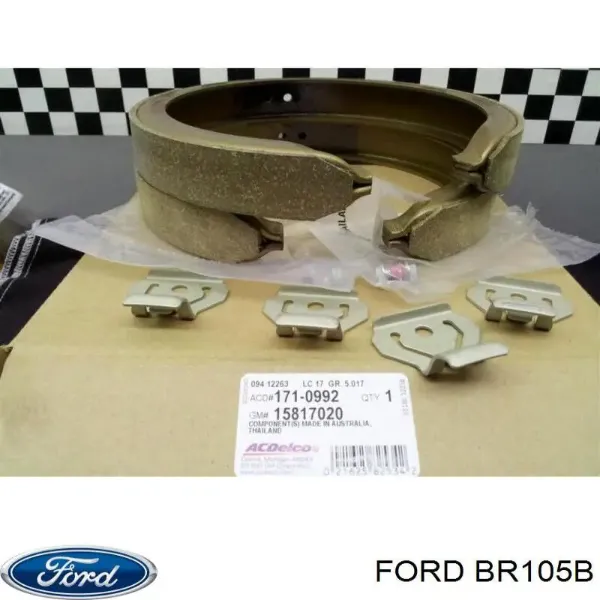 Колодки гальмові задні, барабанні BR105B Ford