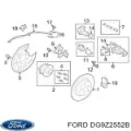 Супорт задній правий Ford Escape DM2