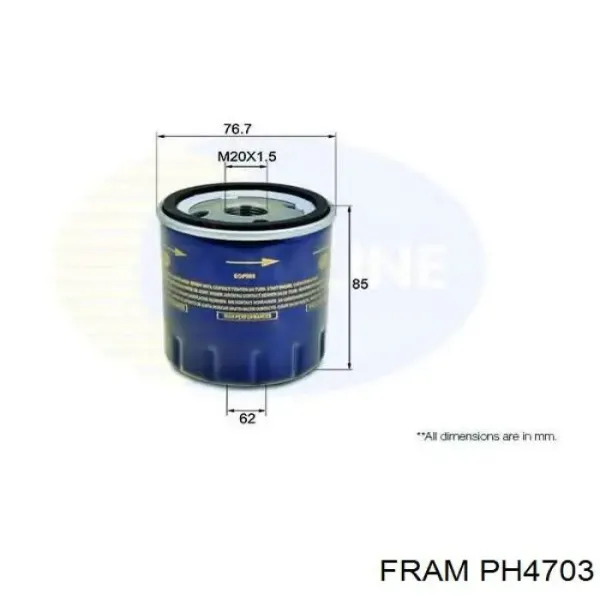 Масляний фільтр PH4703 Fram