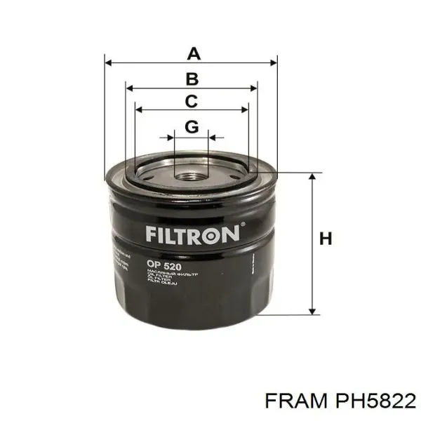 Масляний фільтр PH5822 Fram