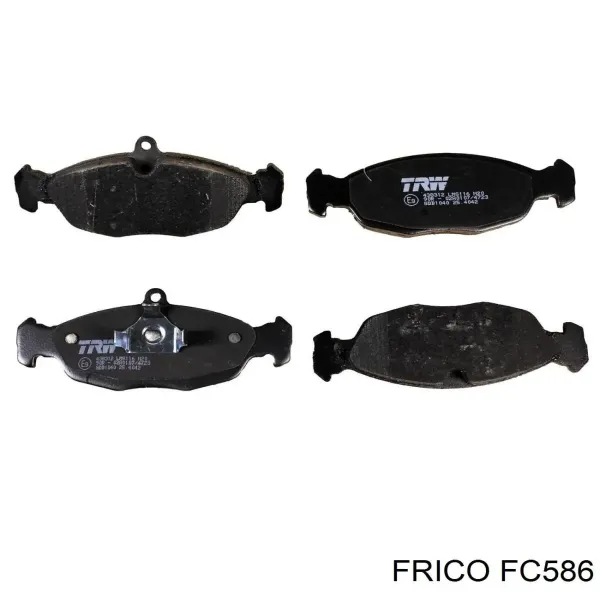 Передні тормозні колодки FC586 Frico
