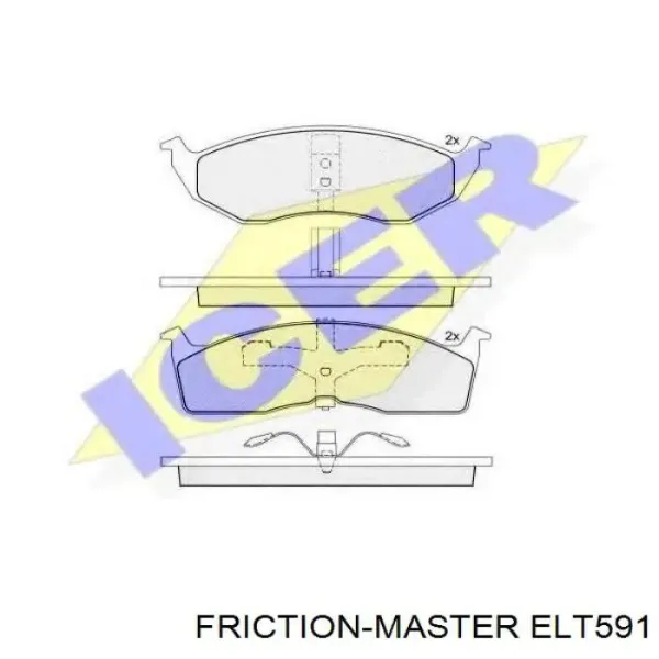 Передні тормозні колодки ELT591 Friction Master