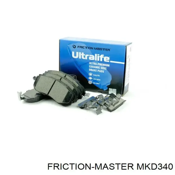 Задні гальмівні колодки MKD340 Friction Master