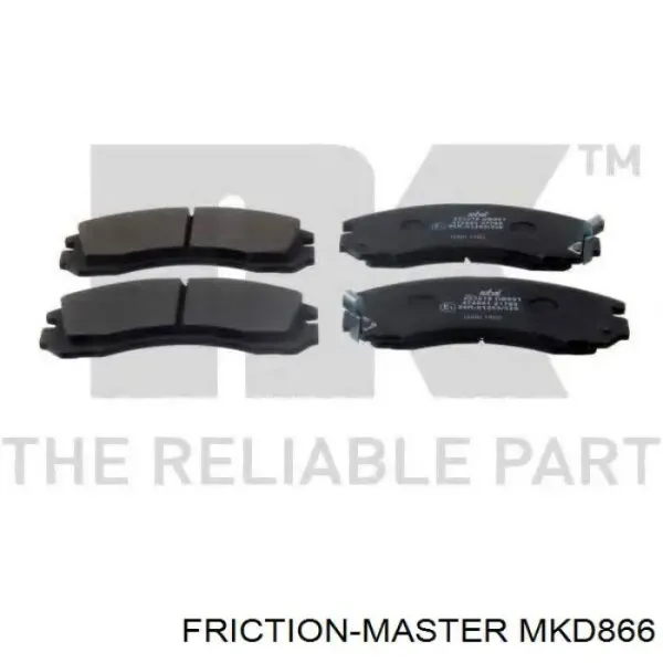 Передні тормозні колодки MKD866 Friction Master