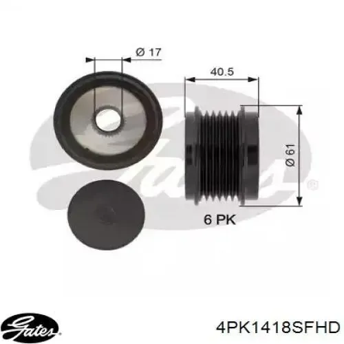 Ремінь генератора 4PK1418HD Dayco