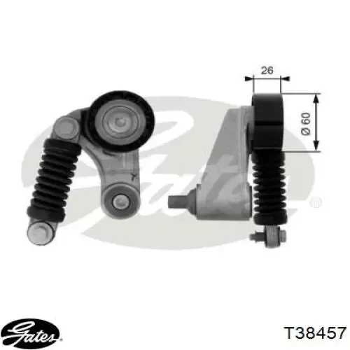Натягувач приводного ременя MPQ0167 Magneti Marelli