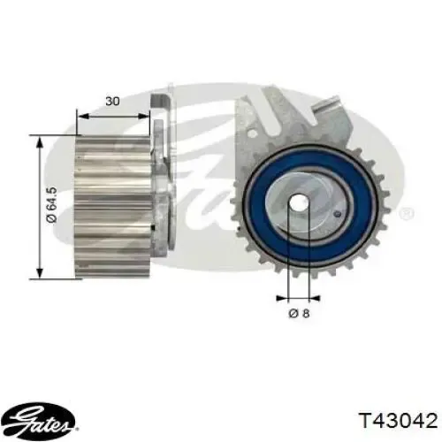 Ролик натягувача ременя ГРМ 55183527 GP
