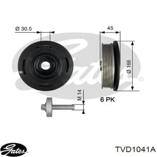 Шків колінвала 97016J Prottego