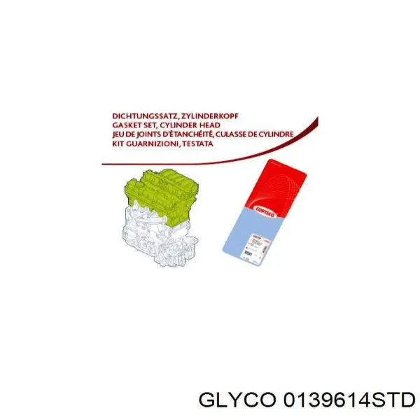 Вкладиші шатунні 0139614STD Glyco