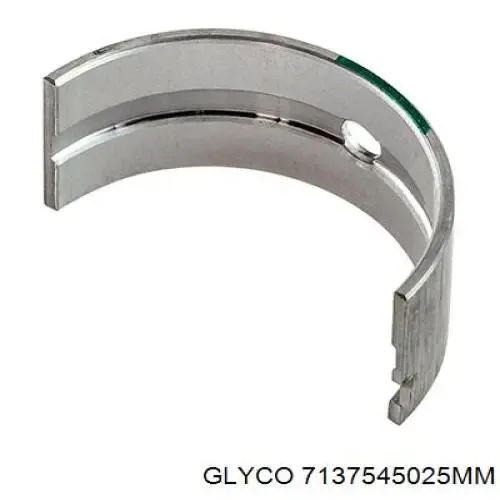 Вкладиші колінвала, шатунні, комплект, 1-й ремонт (+0,25) 7137545025MM Glyco