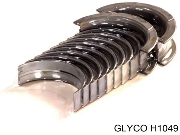 Вкладиші колінвала, корінні, комплект, стандарт (STD) H1049 Glyco