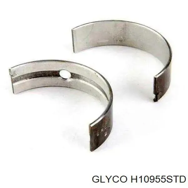 Вкладиші колінвала, корінні, комплект, стандарт (STD) H10955STD Glyco
