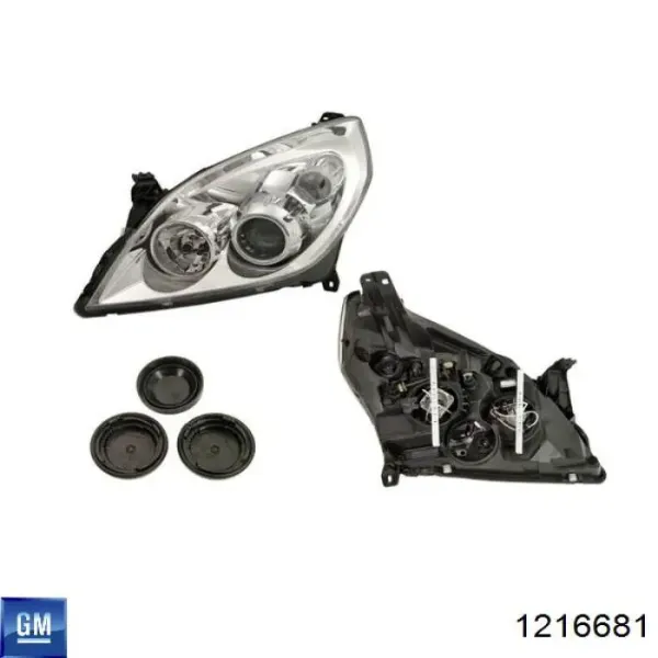 Фара ліва 1216681 General Motors