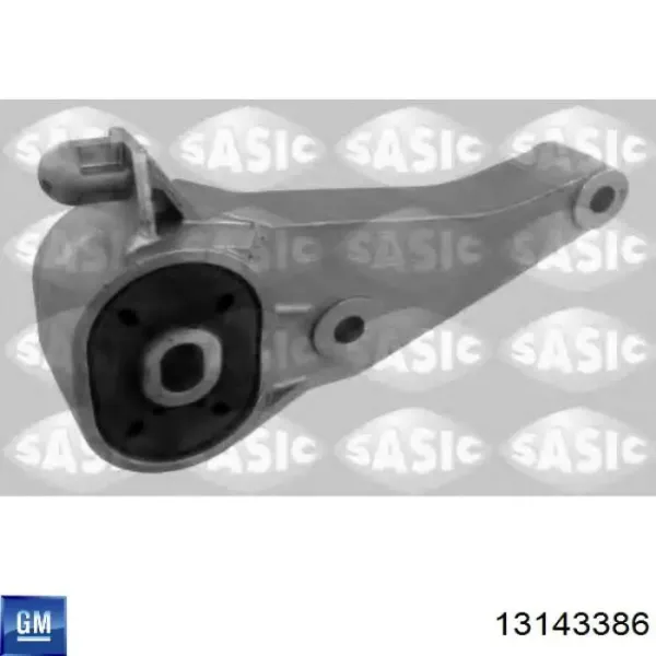 Кронштейн подушки (опори) двигуна, задньої 13143386 General Motors
