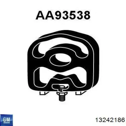 Подушка глушника 13242186 General Motors