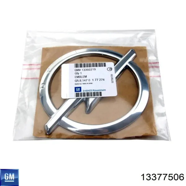 Емблема кришки багажника 13377506 General Motors