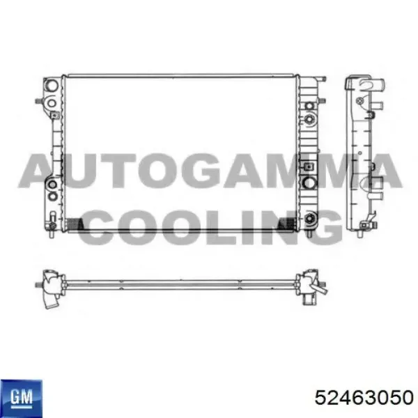 Радіатор 52463050 General Motors