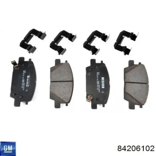 Передні тормозні колодки 84206102 General Motors