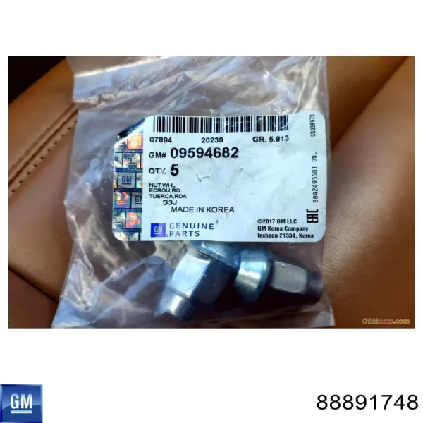 88891748 General Motors Гайка колеса