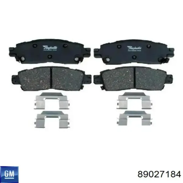 Задні гальмівні колодки 89027184 General Motors