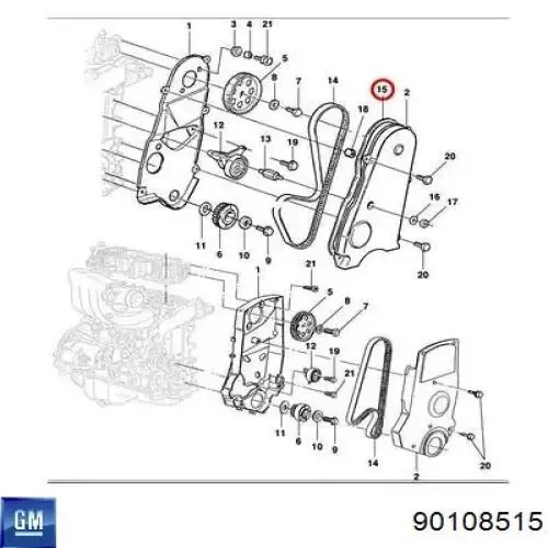 Прокладка термостата 90108515 General Motors